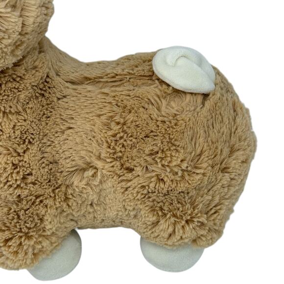 Lambs And Ivy Alpaca Taupe Faux Fur Plush Stuffed Animal Toy Soft And Cuddly - Picture 8 of 10